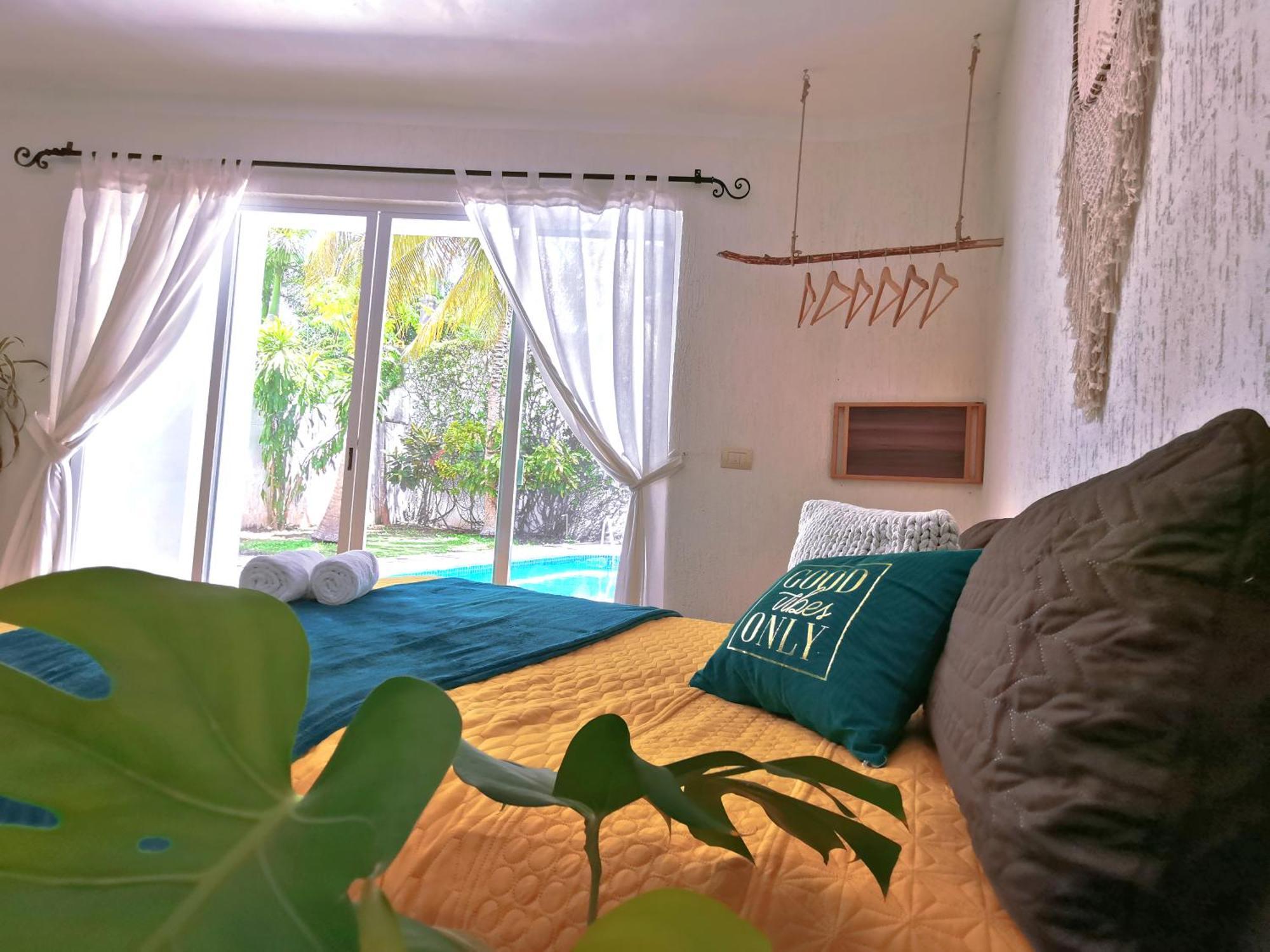 Beautiful & Cozy Near Beach Apartment Pool & Kingsize Bed Cancún Rom bilde